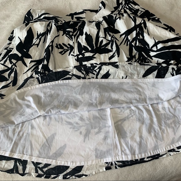 Le Chateau Black & White Cotton Skirt - Picture 3 of 9